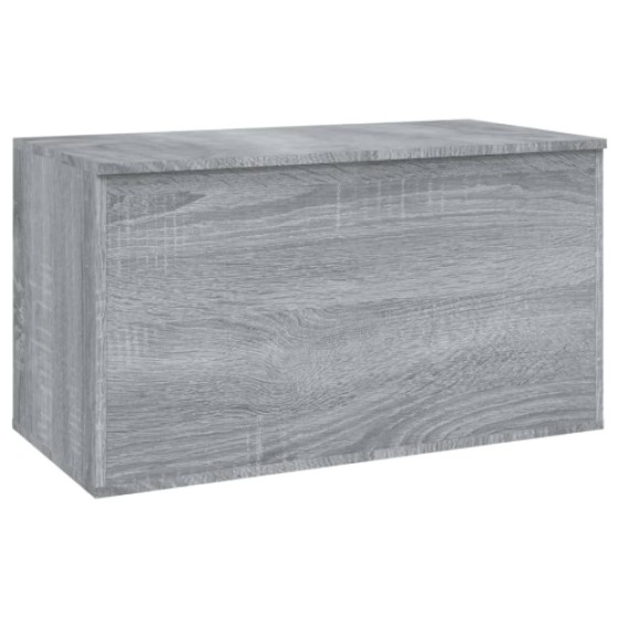 vidaXL Storage Chest Cabinet Trunk in Sonoma Grey, Engineered Wood